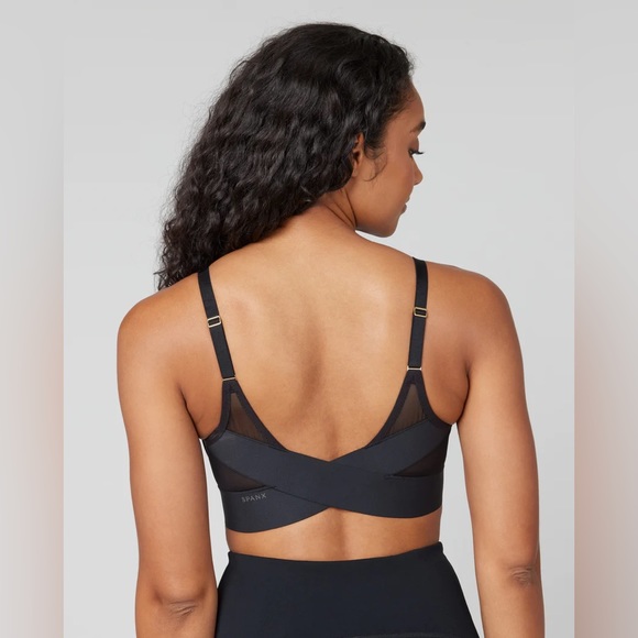 🧡 Spanx Mesh Panel Medium Impact Sports Bra - Picture 3 of 6